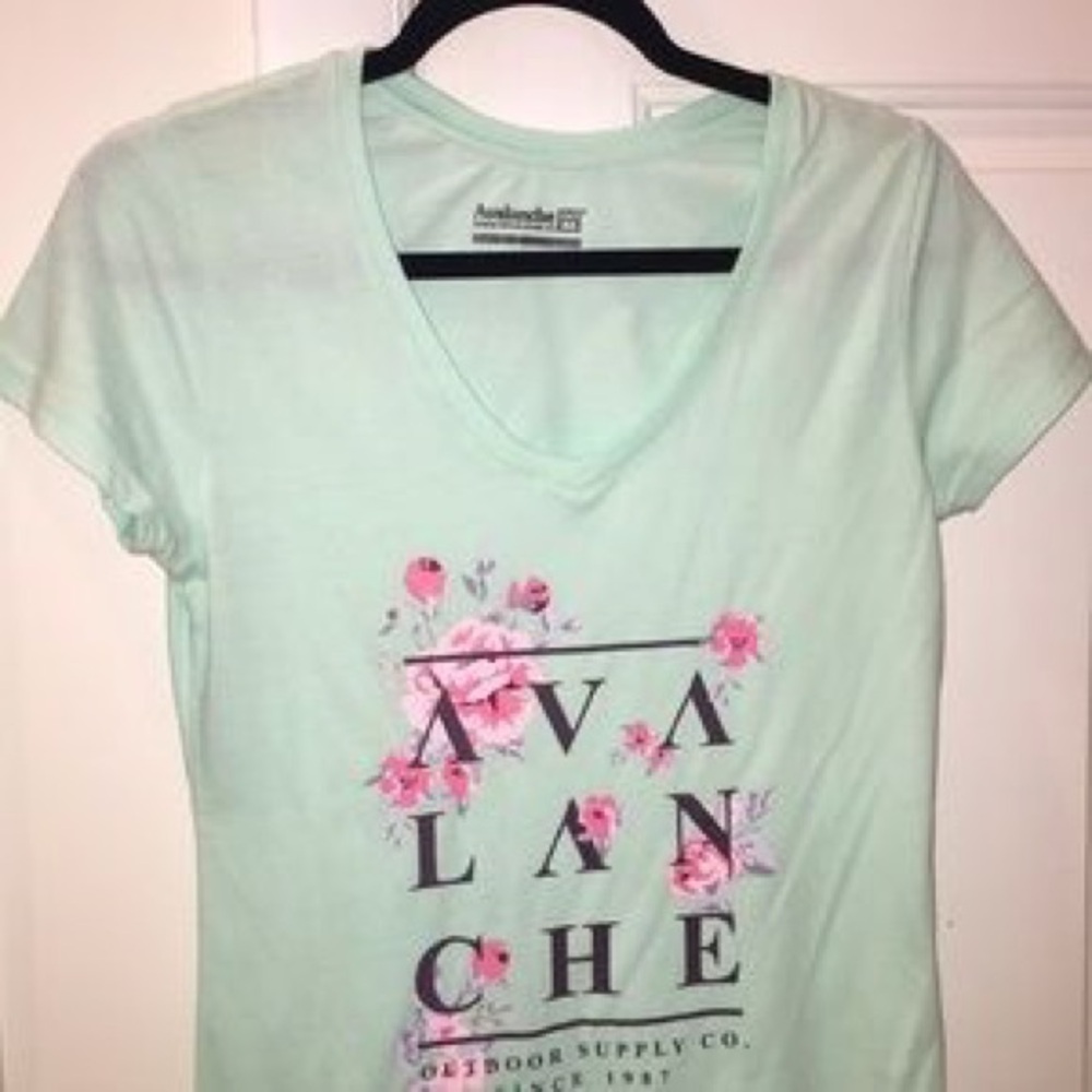 Avalanche Mint Green Floral Short Sleeve Tee
